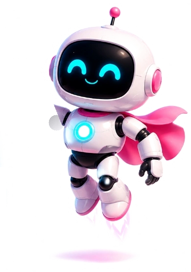 Friendly OnlineRealGames Robot Mascot